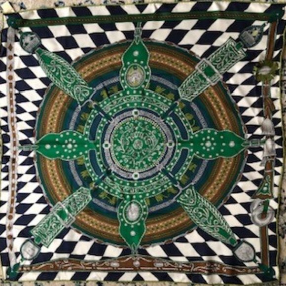 Hermes Large Scarf Unused with Tags Box Bag & Wrapping Tips  Hermes Scarf never used with original box and tag